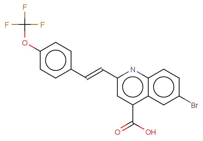 6-bromo-2-[(E)-2-[4-(trifluoromethoxy)phenyl]ethenyl]quinoline-4-carboxylic acid