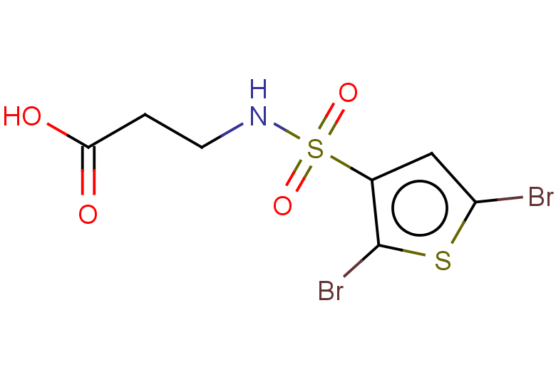 3-(2,5-dibromothiophene-3-sulfonamido)propanoic acid