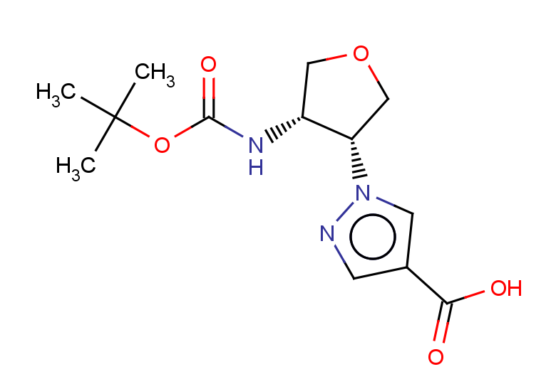 rac-1-[(3R,4S)-4-{[(tert-butoxy)carbonyl]amino}oxolan-3-yl]-1H-pyrazole-4-carboxylic acid