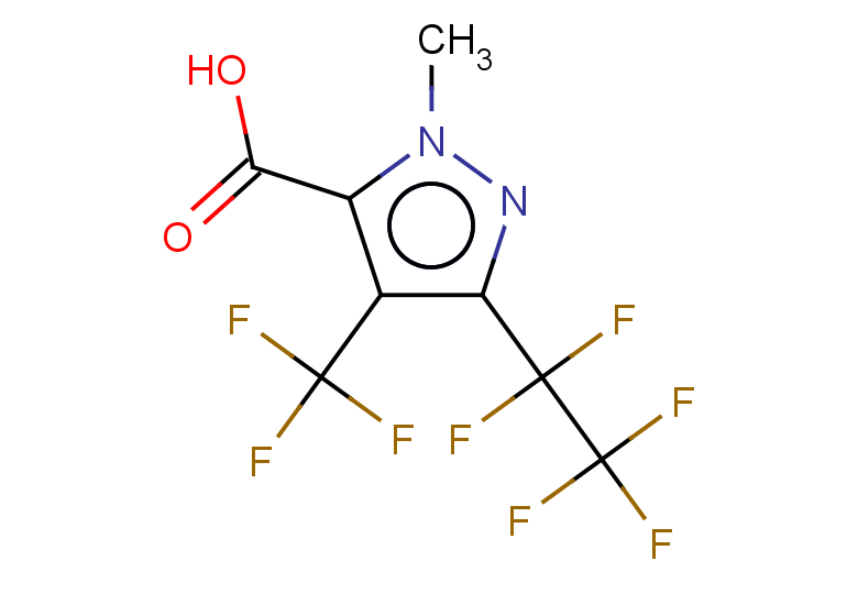1-methyl-3-(pentafluoroethyl)-4-(trifluoromethyl)-1H-pyrazole-5-carboxylic acid