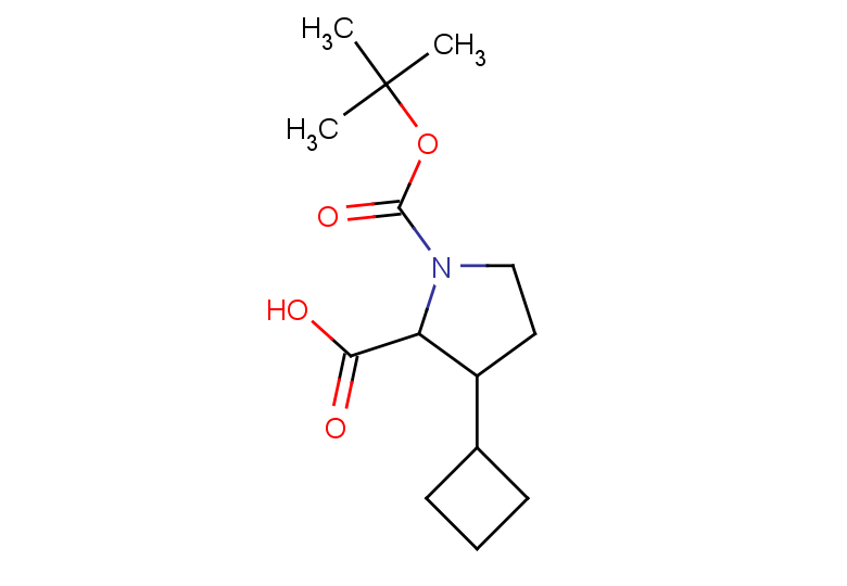 1-[(tert-butoxy)carbonyl]-3-cyclobutylpyrrolidine-2-carboxylic acid