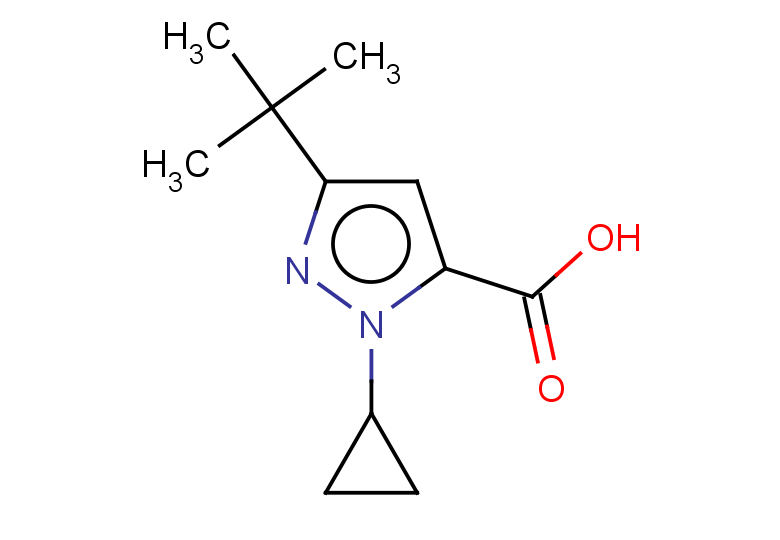 3-tert-butyl-1-cyclopropyl-1H-pyrazole-5-carboxylic acid