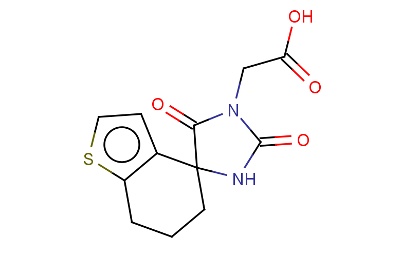 2-{2',5'-dioxo-6,7-dihydro-5H-spiro[1-benzothiophene-4,4'-imidazolidin]-1'-yl}acetic acid