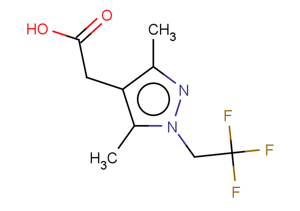 2-[3,5-dimethyl-1-(2,2,2-trifluoroethyl)-1H-pyrazol-4-yl]acetic acid