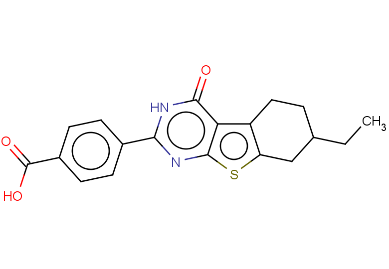 4-{11-ethyl-3-oxo-8-thia-4,6-diazatricyclo[7.4.0.0,2,7]trideca-1(9),2(7),5-trien-5-yl}benzoic acid