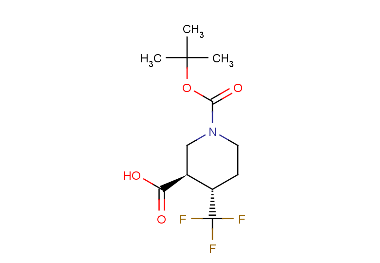 (3R,4S)-1-[(tert-butoxy)carbonyl]-4-(trifluoromethyl)piperidine-3-carboxylic acid