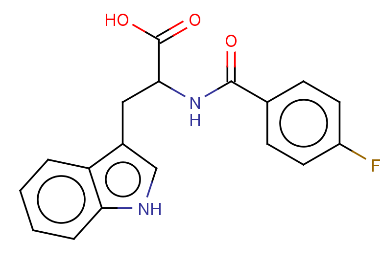 2-[(4-fluorophenyl)formamido]-3-(1H-indol-3-yl)propanoic acid