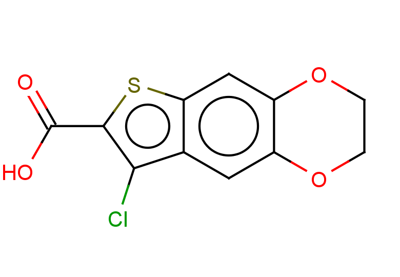 6-chloro-10,13-dioxa-4-thiatricyclo[7.4.0.0,3,7]trideca-1(9),2,5,7-tetraene-5-carboxylic acid