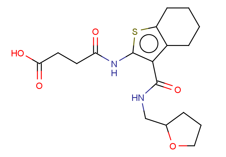 3-({3-[(oxolan-2-ylmethyl)carbamoyl]-4,5,6,7-tetrahydro-1-benzothiophen-2-yl}carbamoyl)propanoic acid