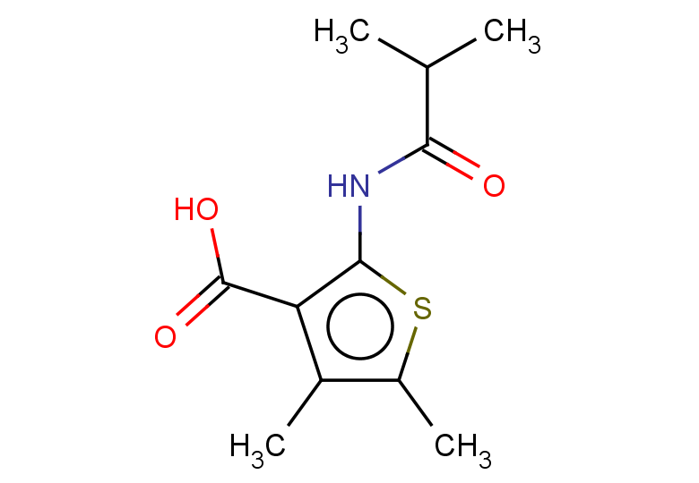 4,5-dimethyl-2-(2-methylpropanamido)thiophene-3-carboxylic acid