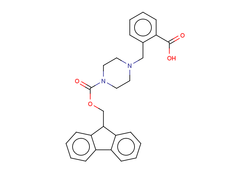 2-({4-[(9H-fluoren-9-ylmethoxy)carbonyl]piperazin-1-yl}methyl)benzoic acid