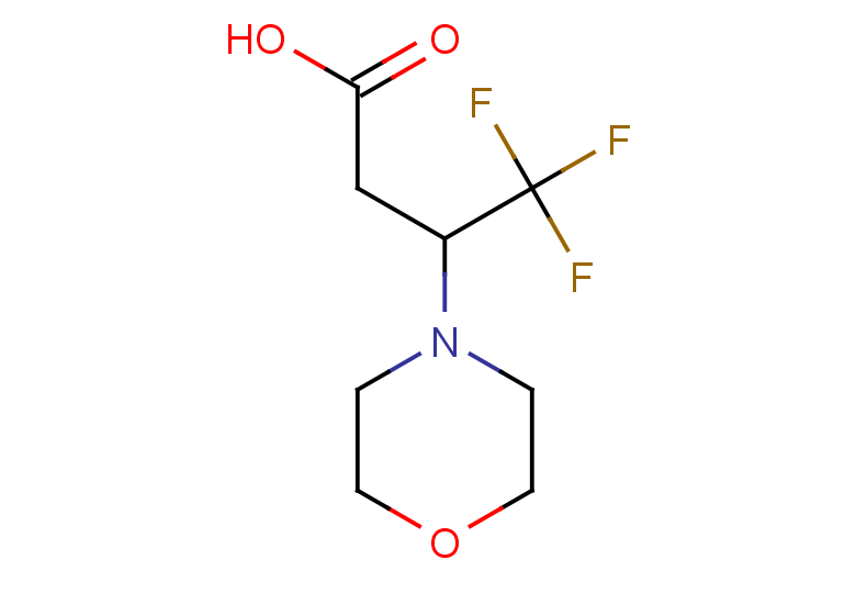 4,4,4-TRIFLUORO-3-(MORPHOLIN-4-YL)BUTANOIC ACID