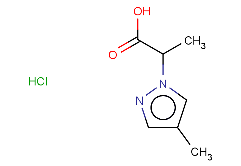 2-(4-methyl-1H-pyrazol-1-yl)propanoic acid hydrochloride