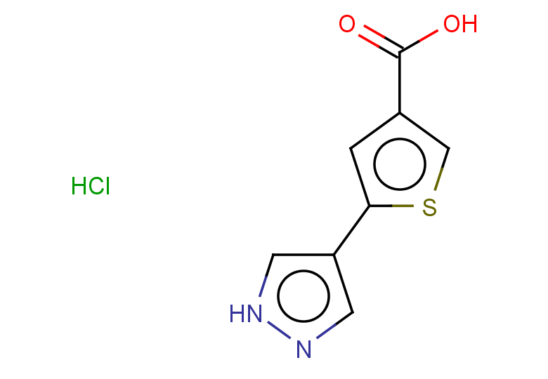 5-(1H-pyrazol-4-yl)thiophene-3-carboxylic acid hydrochloride