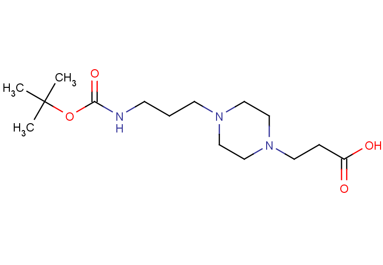 3-[4-(3-{[(tert-butoxy)carbonyl]amino}propyl)piperazin-1-yl]propanoic acid