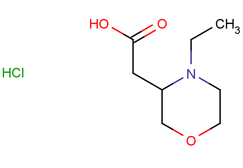 2-(4-ethylmorpholin-3-yl)acetic acid hydrochloride