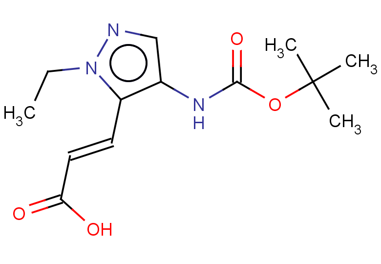 (2E)-3-(4-{[(tert-butoxy)carbonyl]amino}-1-ethyl-1H-pyrazol-5-yl)prop-2-enoic acid