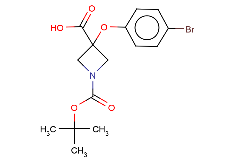 3-(4-bromophenoxy)-1-[(tert-butoxy)carbonyl]azetidine-3-carboxylic acid