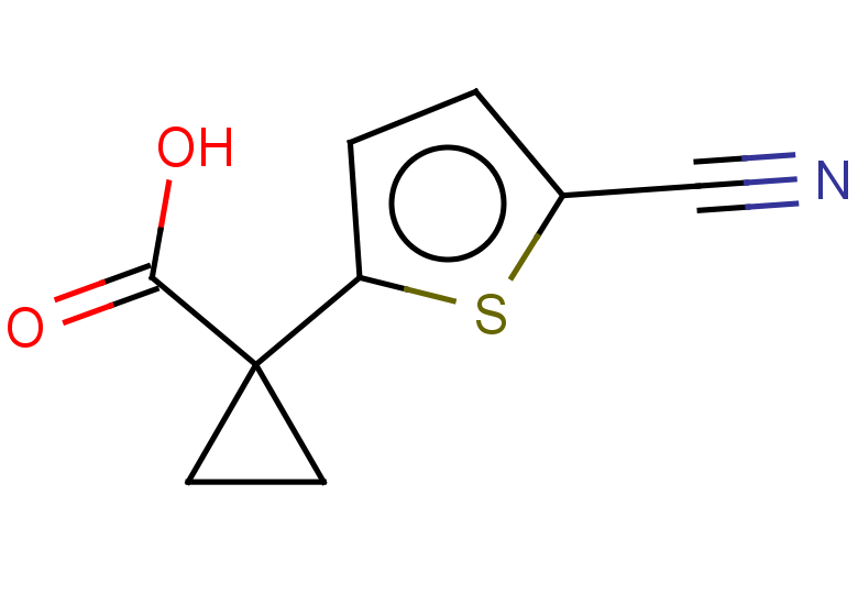 1-(5-cyanothiophen-2-yl)cyclopropane-1-carboxylic acid