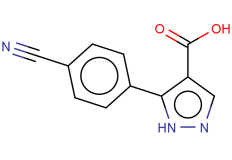 5-(4-cyanophenyl)-1H-pyrazole-4-carboxylic acid