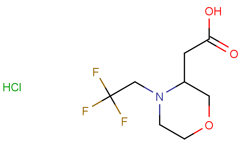 2-[4-(2,2,2-trifluoroethyl)morpholin-3-yl]acetic acid hydrochloride