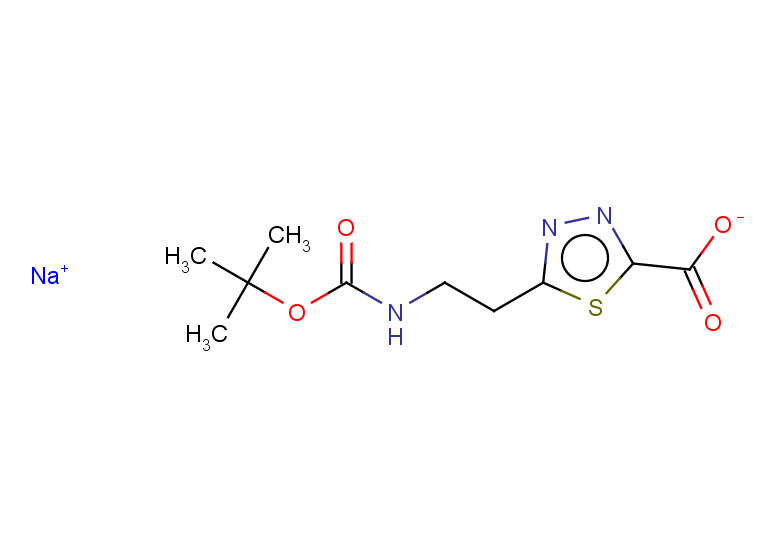 sodium 5-(2-{[(tert-butoxy)carbonyl]amino}ethyl)-1,3,4-thiadiazole-2-carboxylate