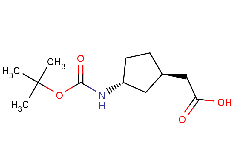 2-[(1R,3R)-3-{[(tert-butoxy)carbonyl]amino}cyclopentyl]acetic acid