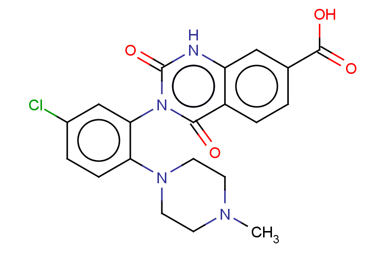3-[5-chloro-2-(4-methylpiperazin-1-yl)phenyl]-2,4-dioxo-1,2,3,4-tetrahydroquinazoline-7-carboxylic acid