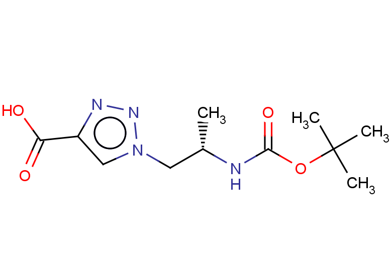 1-[(2S)-2-{[(tert-butoxy)carbonyl]amino}propyl]-1H-1,2,3-triazole-4-carboxylic acid