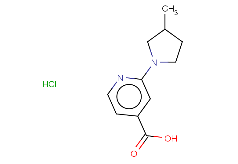 2-(3-methylpyrrolidin-1-yl)pyridine-4-carboxylic acid hydrochloride