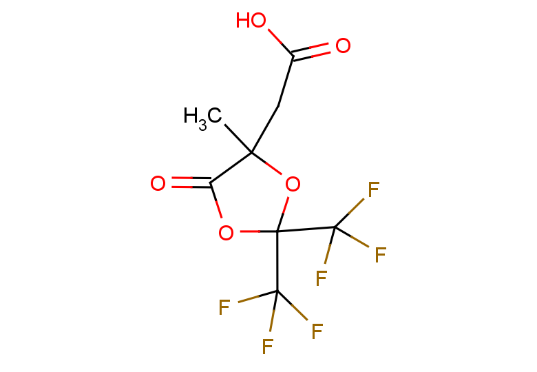 2-[4-methyl-5-oxo-2,2-bis(trifluoromethyl)-1,3-dioxolan-4-yl]acetic acid