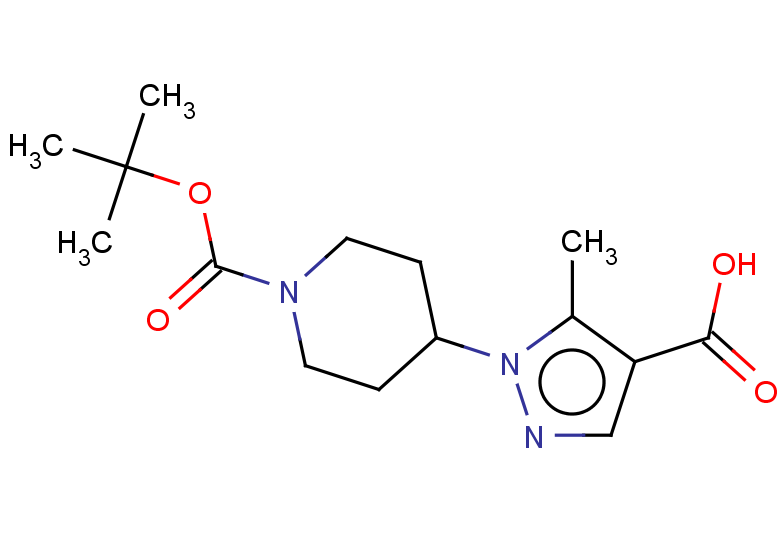 1-{1-[(tert-butoxy)carbonyl]piperidin-4-yl}-5-methyl-1H-pyrazole-4-carboxylic acid