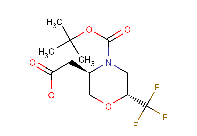 rac-2-[(3R,6R)-4-[(tert-butoxy)carbonyl]-6-(trifluoromethyl)morpholin-3-yl]acetic acid