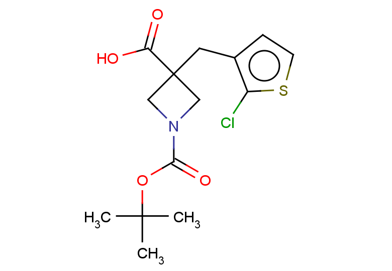 1-[(tert-butoxy)carbonyl]-3-[(2-chlorothiophen-3-yl)methyl]azetidine-3-carboxylic acid