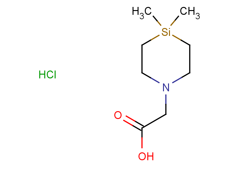 2-(4,4-dimethyl-1,4-azasilinan-1-yl)acetic acid hydrochloride