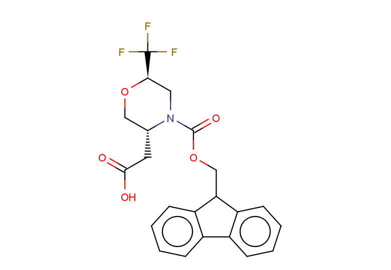 2-[(3R,6R)-4-[(9H-fluoren-9-ylmethoxy)carbonyl]-6-(trifluoromethyl)morpholin-3-yl]acetic acid