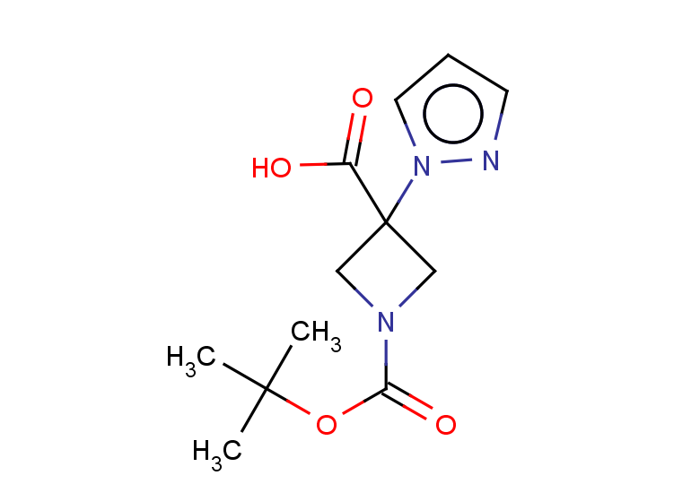 1-[(tert-butoxy)carbonyl]-3-(1H-pyrazol-1-yl)azetidine-3-carboxylic acid