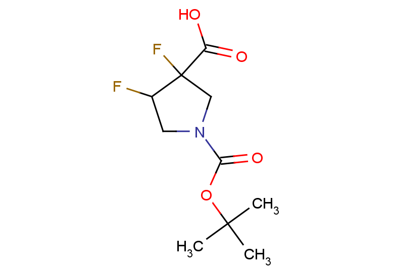 1-[(tert-butoxy)carbonyl]-3,4-difluoropyrrolidine-3-carboxylic acid, Mixture of diastereomers