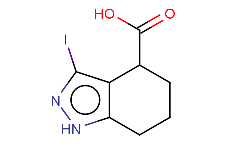 3-iodo-4,5,6,7-tetrahydro-1H-indazole-4-carboxylic acid