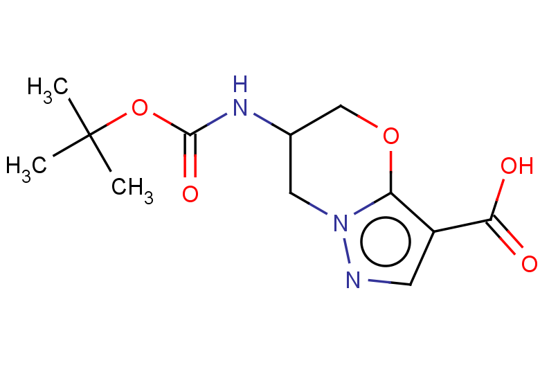 6-{[(tert-butoxy)carbonyl]amino}-5H,6H,7H-pyrazolo[3,2-b][1,3]oxazine-3-carboxylic acid
