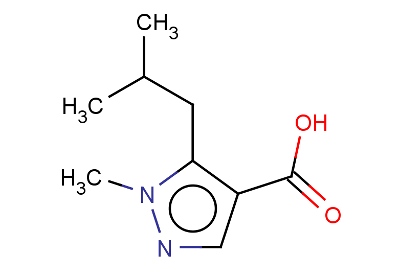 1-methyl-5-(2-methylpropyl)-1H-pyrazole-4-carboxylic acid