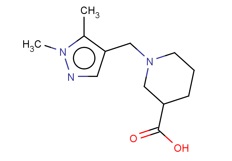 1-[(1,5-dimethyl-1H-pyrazol-4-yl)methyl]piperidine-3-carboxylic acid