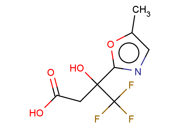 4,4,4-trifluoro-3-hydroxy-3-(5-methyl-1,3-oxazol-2-yl)butanoic acid