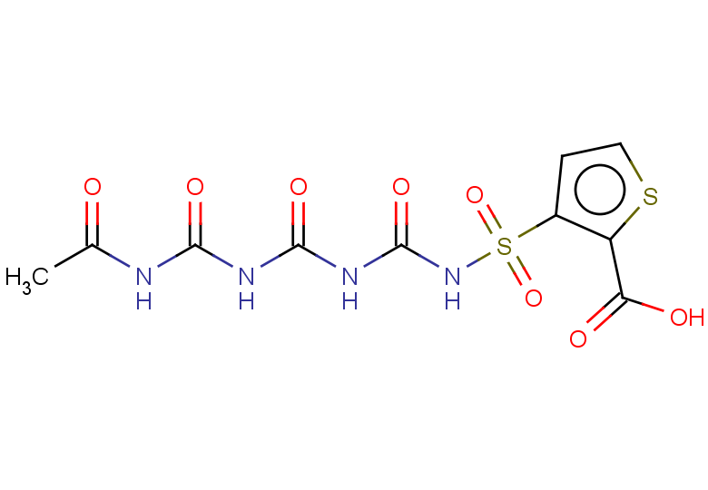 3-({[({[(acetylcarbamoyl)amino]carbonyl}amino)carbonyl]amino}sulfonyl)thiophene-2-carboxylic acid