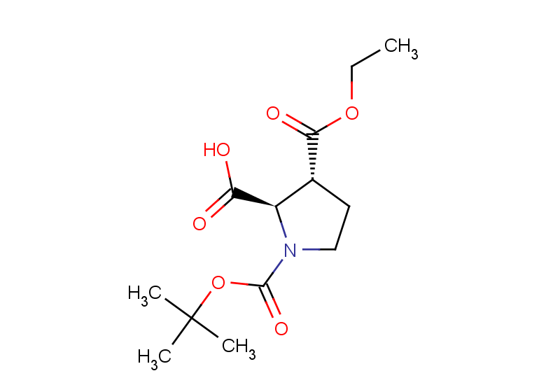 (2R,3R)-1-[(tert-butoxy)carbonyl]-3-(ethoxycarbonyl)pyrrolidine-2-carboxylic acid