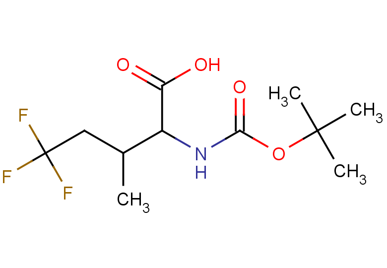 2-{[(tert-butoxy)carbonyl]amino}-5,5,5-trifluoro-3-methylpentanoic acid