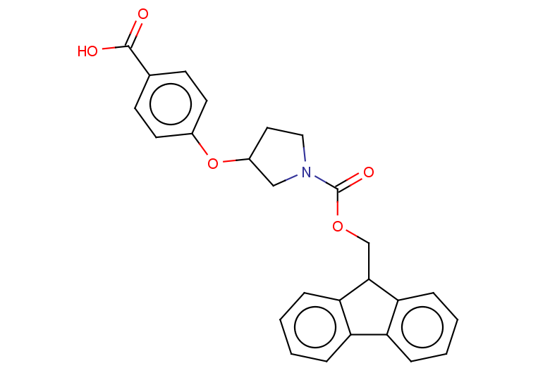 4-({1-[(9H-fluoren-9-ylmethoxy)carbonyl]pyrrolidin-3-yl}oxy)benzoic acid