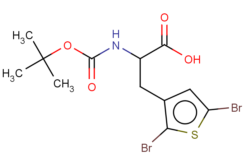 2-{[(tert-butoxy)carbonyl]amino}-3-(2,5-dibromothiophen-3-yl)propanoic acid