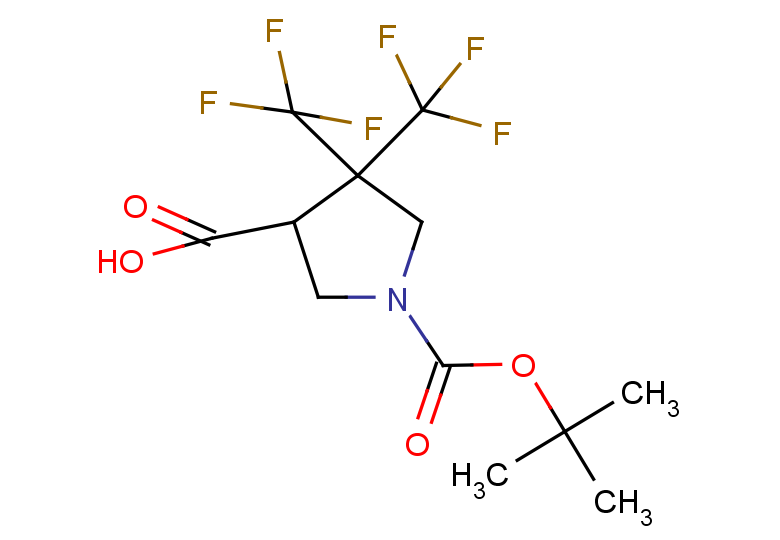 1-[(tert-butoxy)carbonyl]-4,4-bis(trifluoromethyl)pyrrolidine-3-carboxylic acid