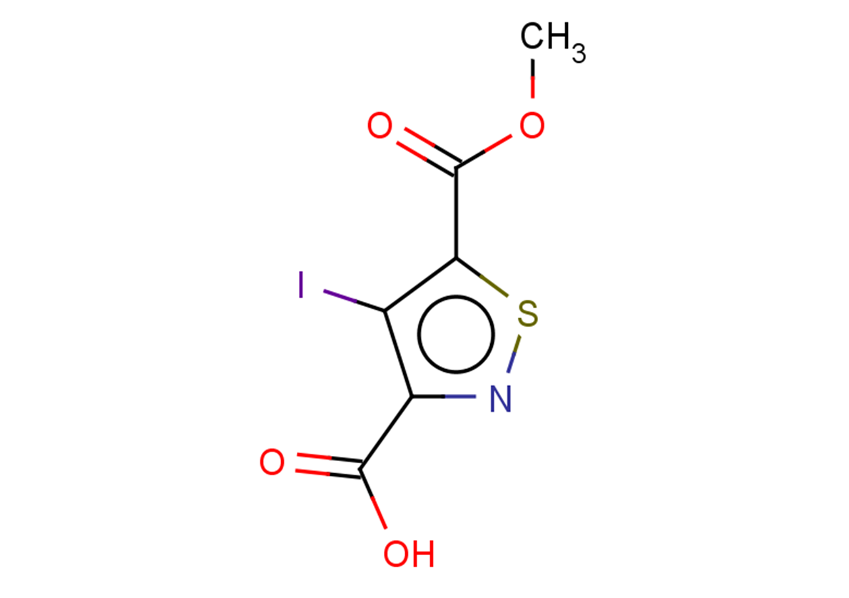 4-iodo-5-(methoxycarbonyl)-1,2-thiazole-3-carboxylic acid